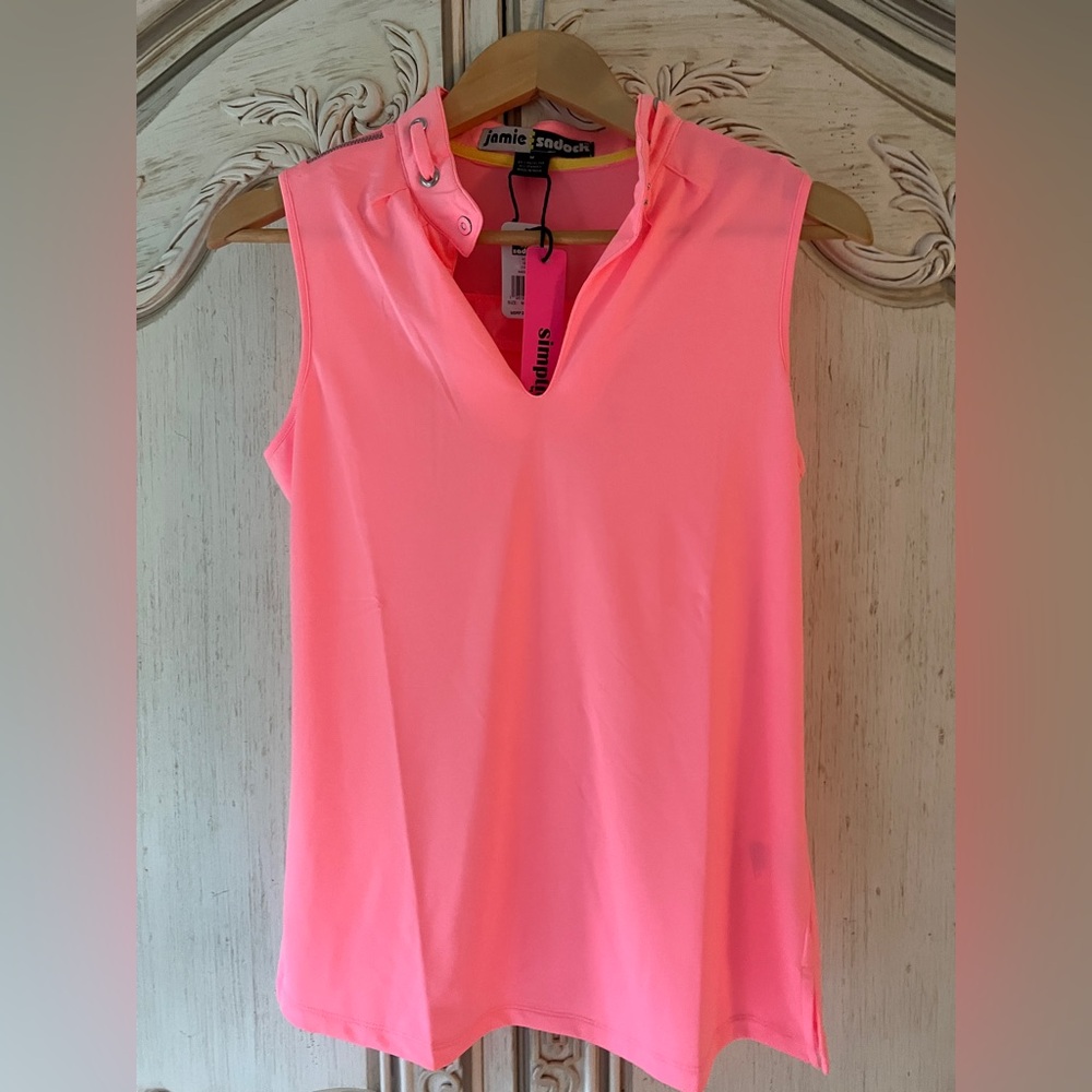Jamie Sadock Neon Pink Sleeveless Tank Top